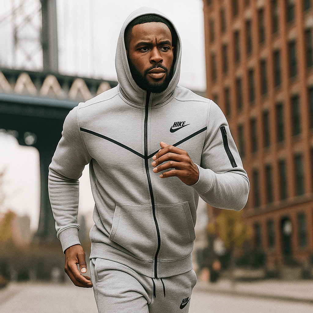 Svjetlosiva muška trenirka s kapuljačom - SAMO KLIKNI