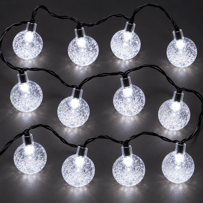 Svjetlosni niz s 12 prozirnih kuglica – 3 m, 220 V – Svjetlosni nizovi s 12 kuglica – – slika 1
