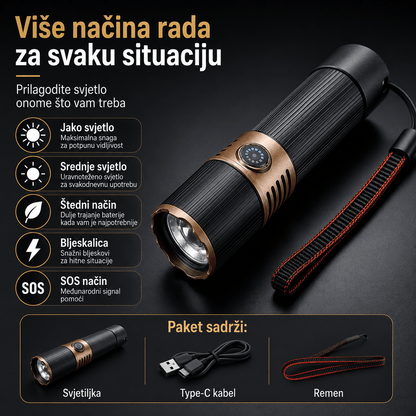 Taktička LED Ručna Svjetiljka – – – slika 8