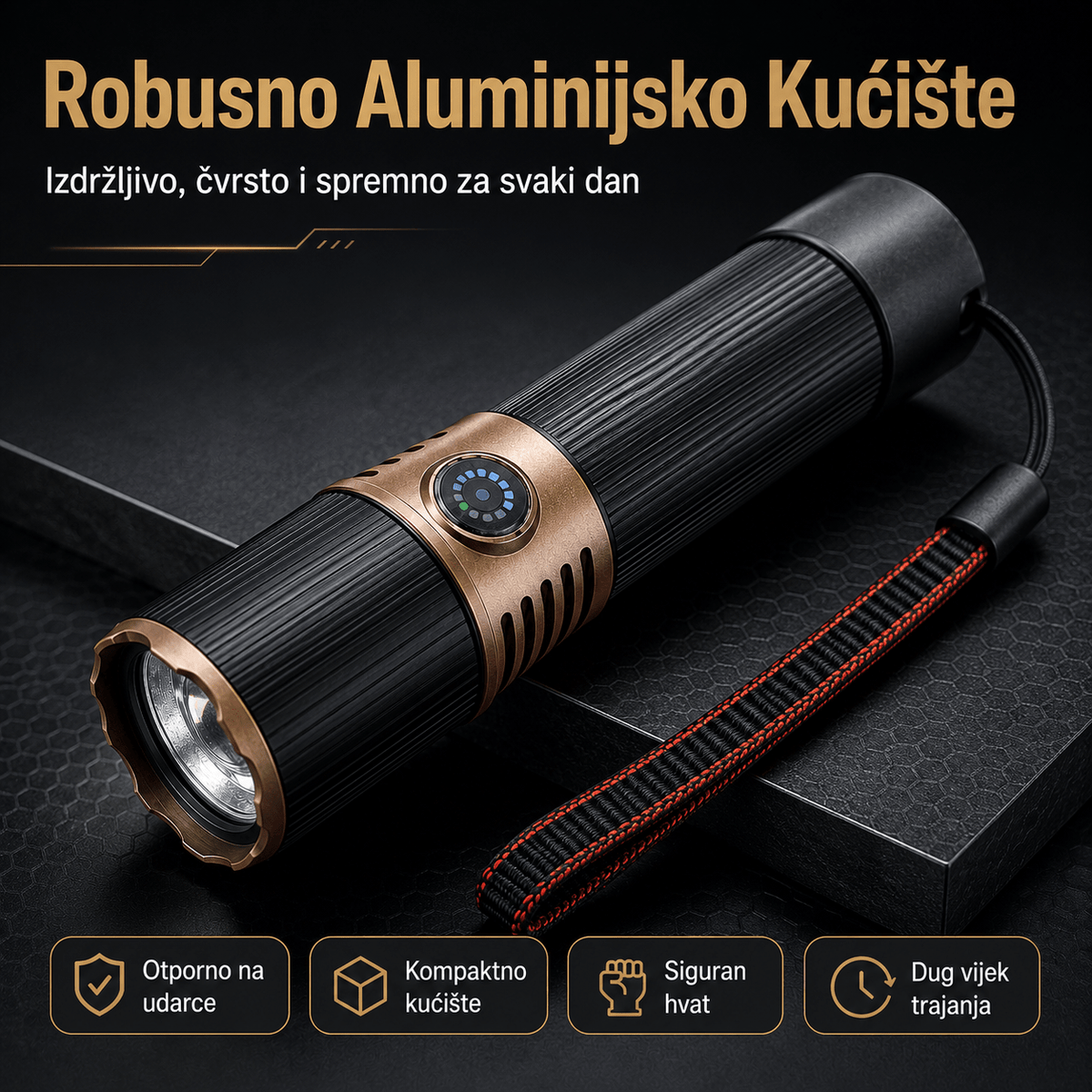 Taktička LED Ručna Svjetiljka – – – slika 5