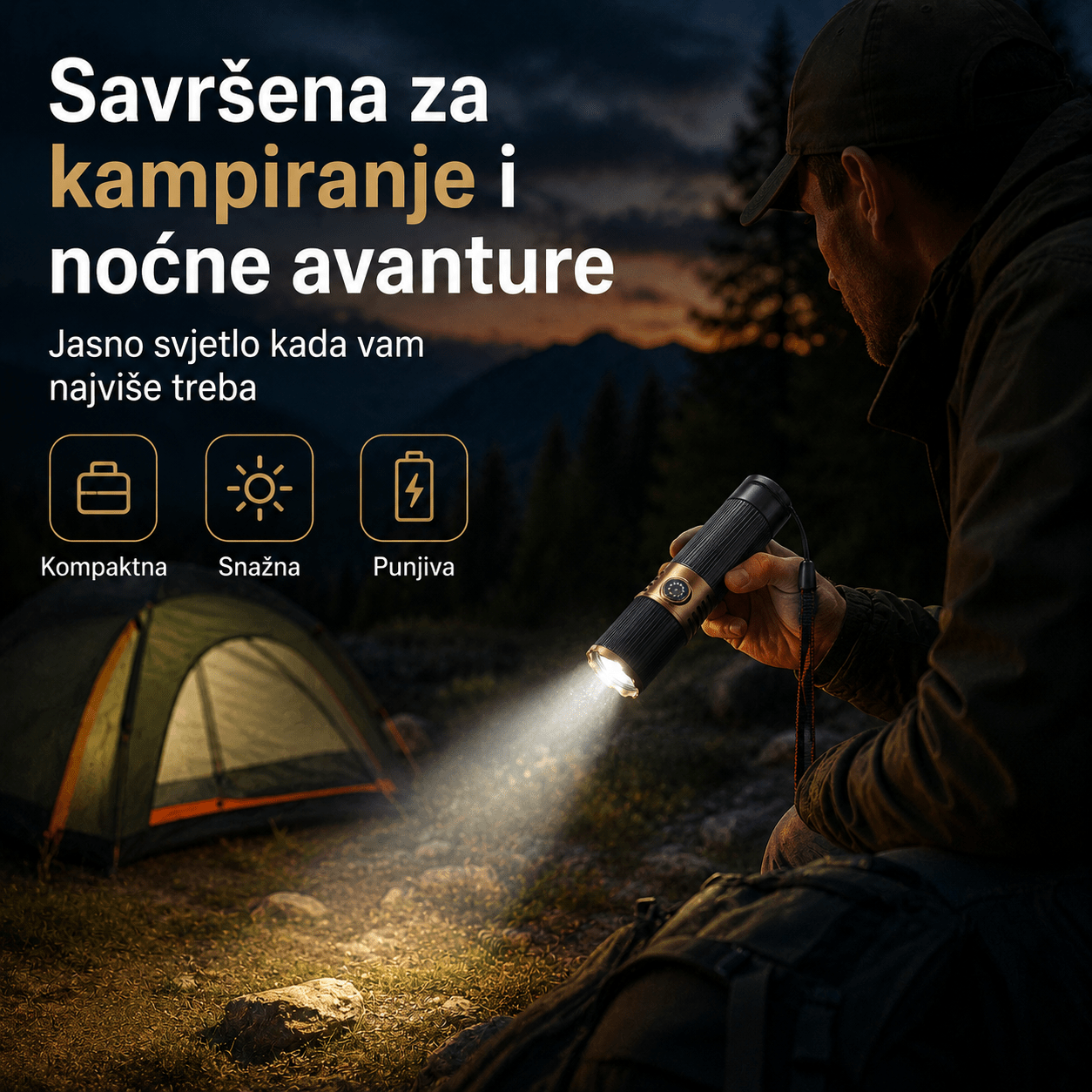Taktička LED Ručna Svjetiljka – – – slika 6