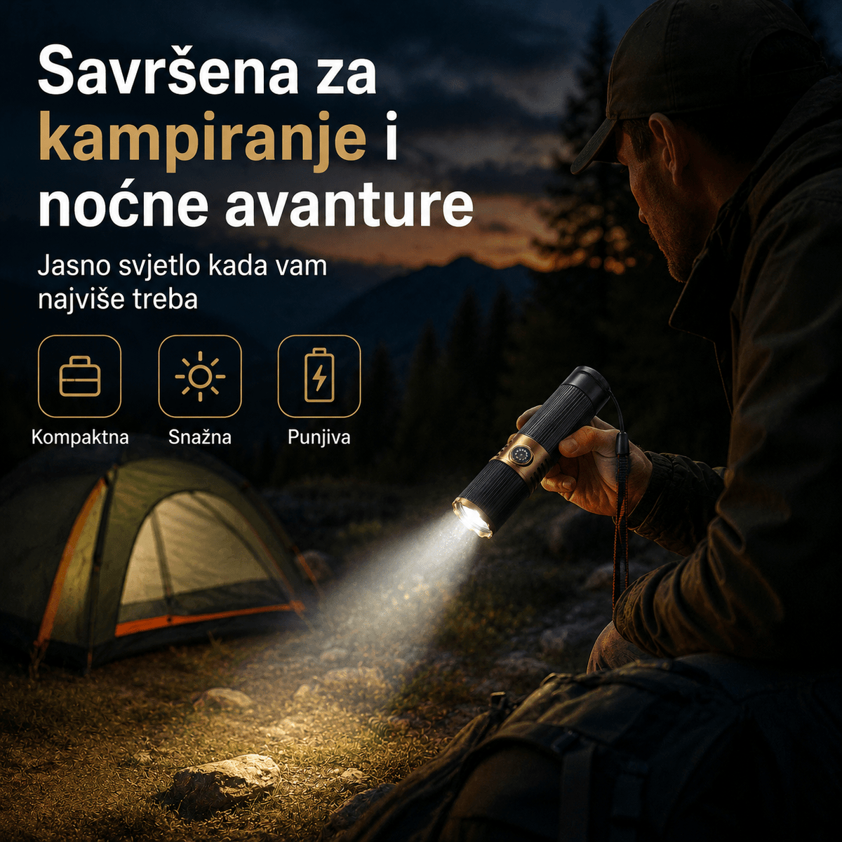 Taktička LED Ručna Svjetiljka – – – slika 6