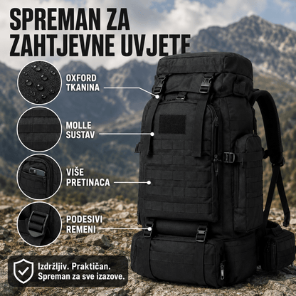 Taktički Military Outdoor Ruksak 70–80 L – – Maskirna – slika 3