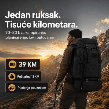 Taktički Military Outdoor Ruksak 70–80 L – – Maskirna – slika 8