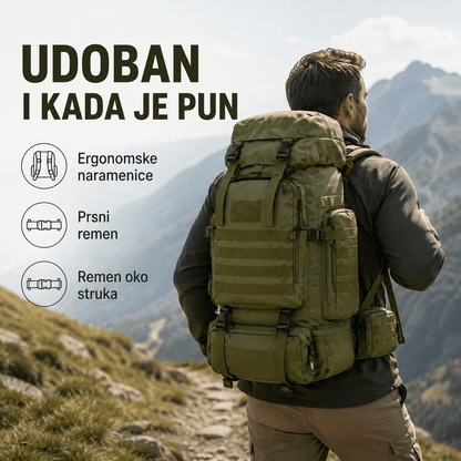 Taktički Military Outdoor Ruksak 70–80 L – – Maskirna – slika 5