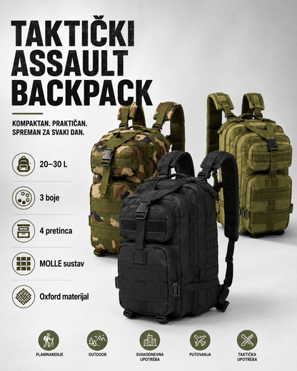 Taktički Napadački Ruksak 20–30 L – – Military – slika 2