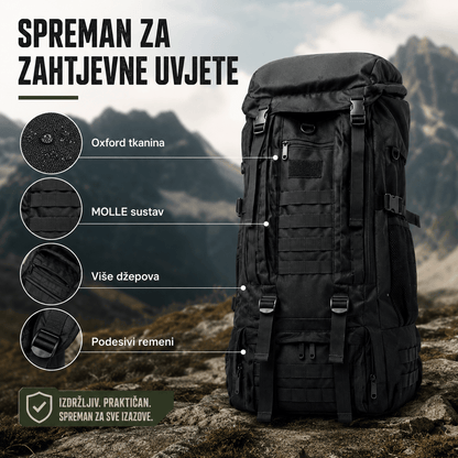 Taktički Outdoor Ruksak 70–80 L – – Maskirna – slika 8