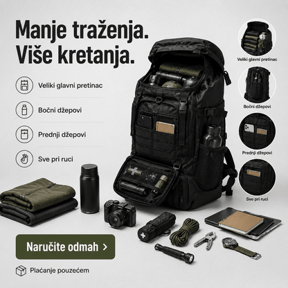 Taktički Outdoor Ruksak 70–80 L – – Maskirna – slika 6