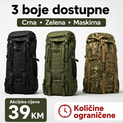 Taktički Outdoor Ruksak 70–80 L – – Maskirna – slika 1
