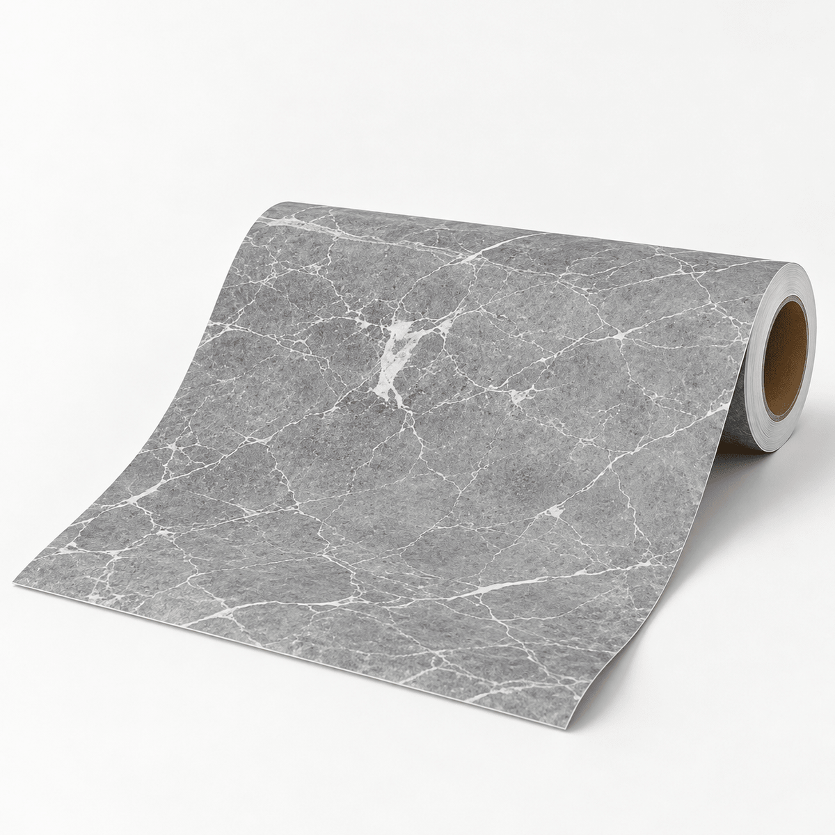 Tapeta u rolni 5 m × 60 cm – šest mramornih uzoraka – Tapete u rolni 5 m × 60 cm – Sivi mramor s bijelim venama – slika 13