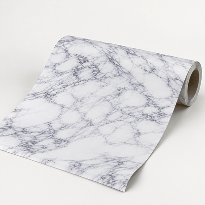 Tapeta u rolni 5 m × 60 cm – šest mramornih uzoraka – Tapete u rolni 5 m × 60 cm – Bijeli mramor s tamnim venama – slika 4