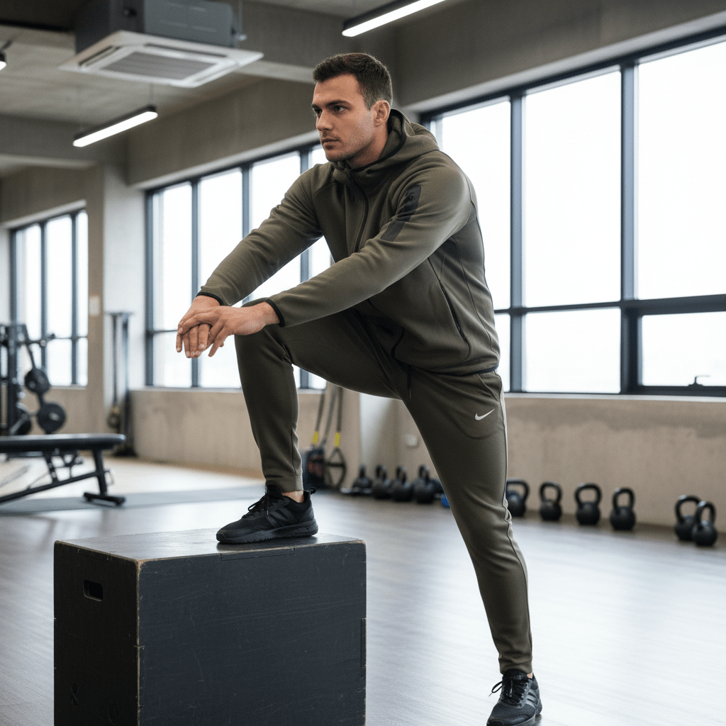 Tech Fleece Stil Trenerka - Maslinasto Zelena & Crna – Sportska Odjeća – S Maslinasto Zelena – slika 3