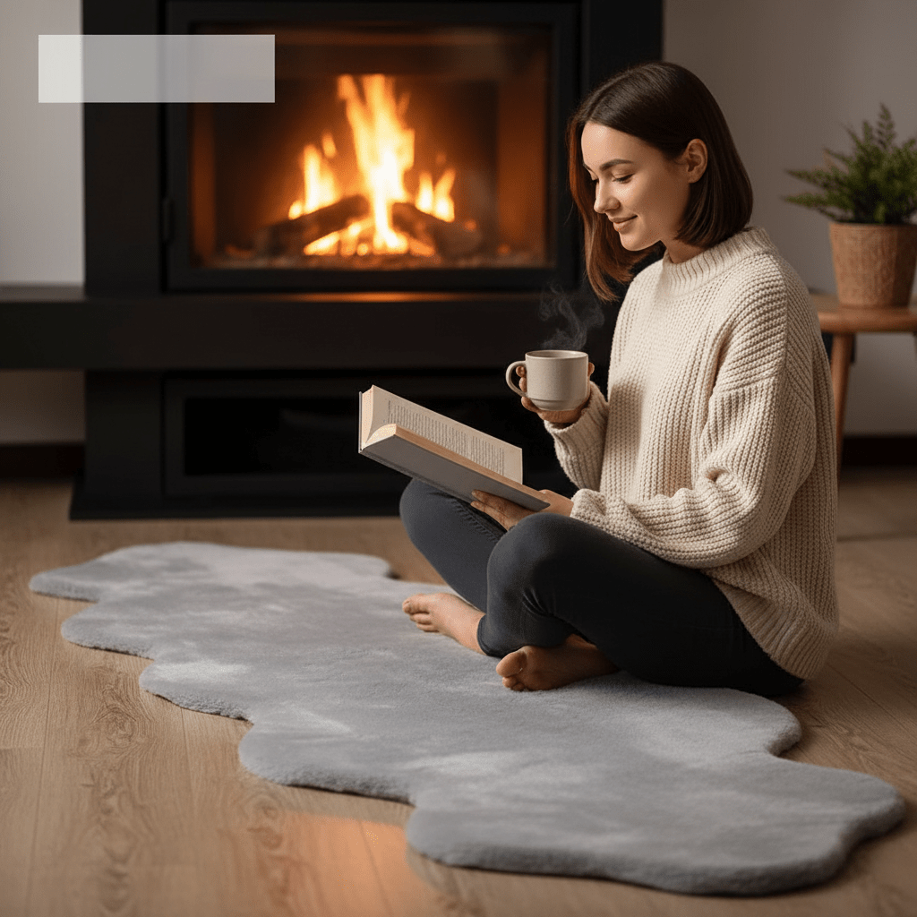 Tepih umjetno krzno – – Bež 180x60 cm – slika 24