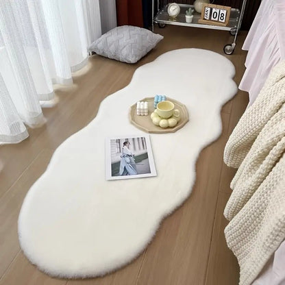 Tepih umjetno krzno – – Bež 180x60 cm – slika 2