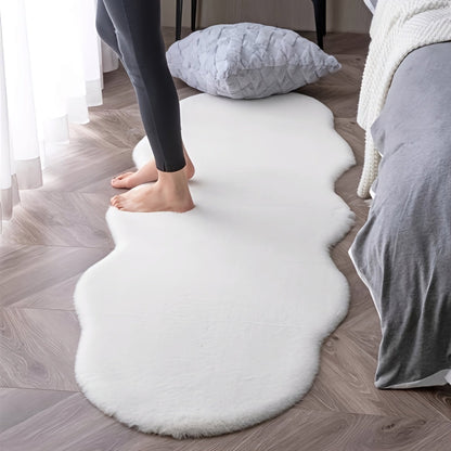 Tepih umjetno krzno – – Bež 180x60 cm – slika 1
