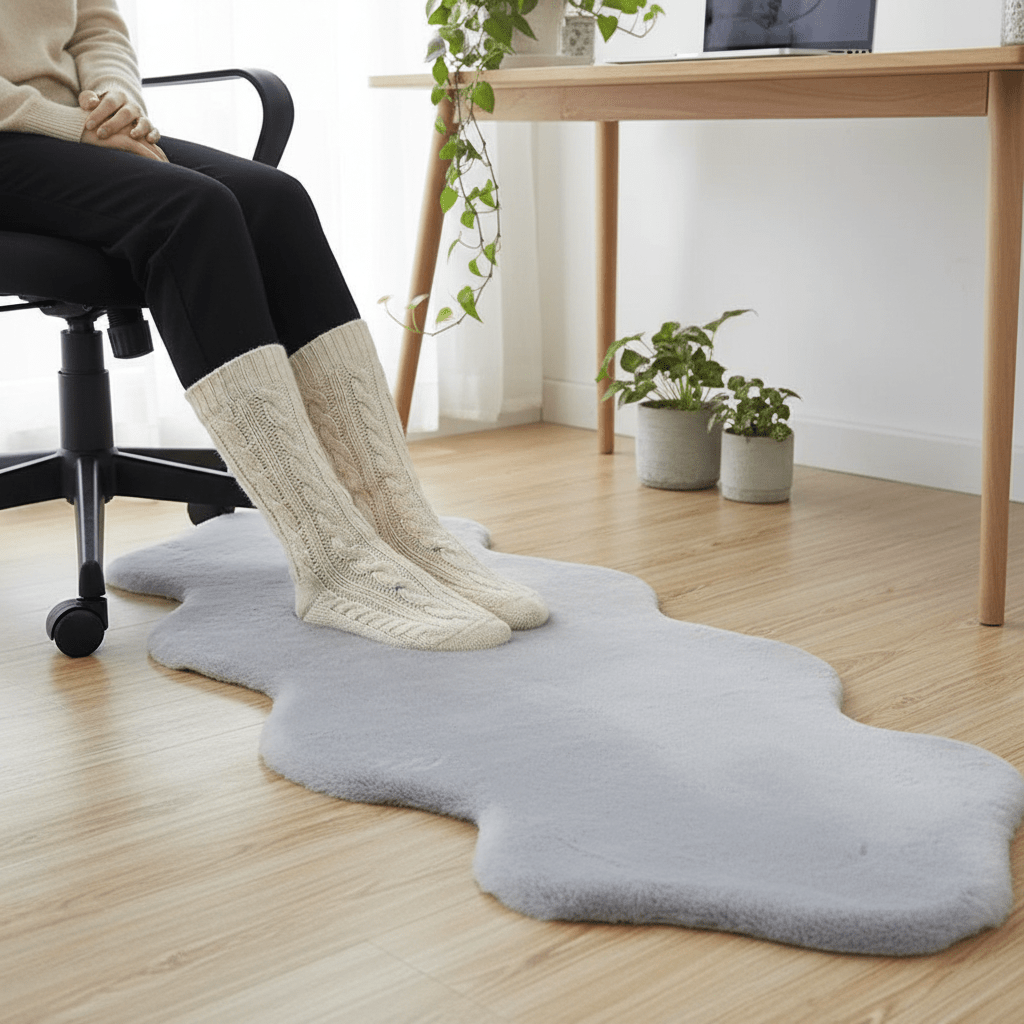 Tepih umjetno krzno – – Bež 180x60 cm – slika 23