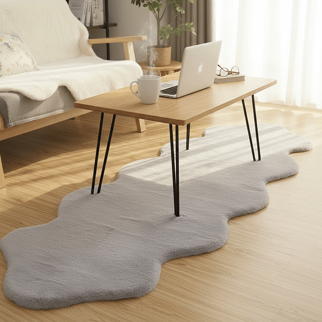 Tepih umjetno krzno – – Bež 180x60 cm – slika 25