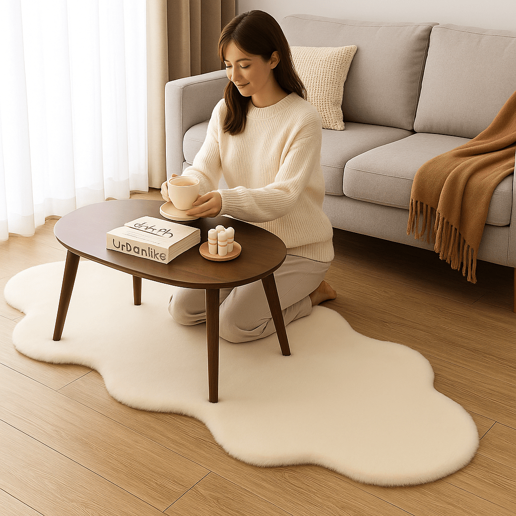 Tepih umjetno krzno – – Bež 180x60 cm – slika 18