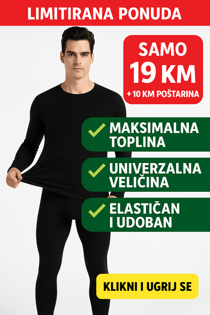 Termo Set Podmajica + Podhlače - Termo Set Podmajica + Podhlače – – Tamno Siva – slika 15
