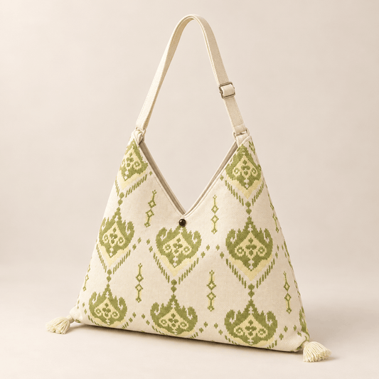 Torba na rame s ornamentima i resicama – Torbe – – slika 1
