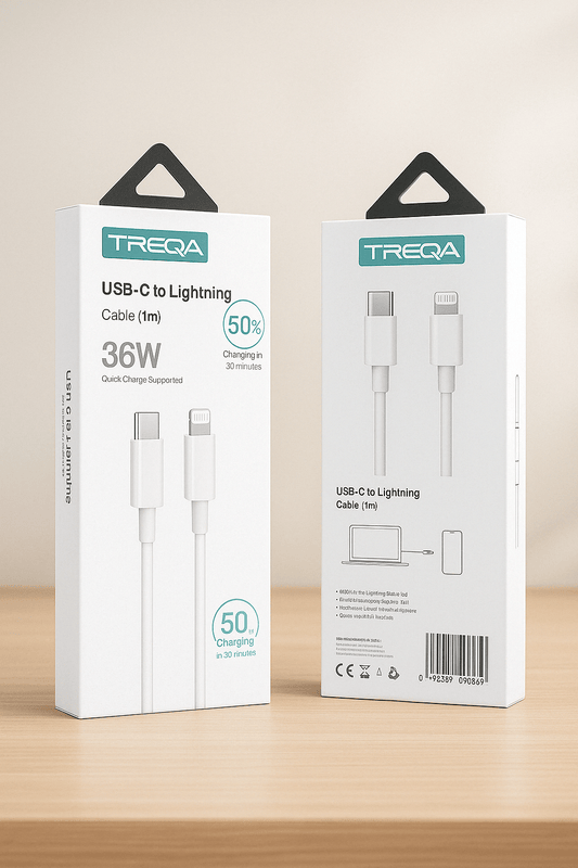 TREQA 36W USB‑C Lightning kabel (1 m) - SAMO KLIKNI