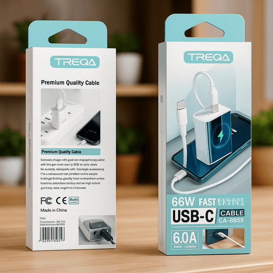 TREQA 66W USB‑C na USB‑C kabel - SAMO KLIKNI