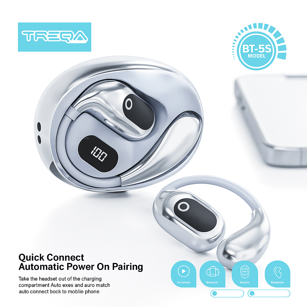 TREQA Bežične Bluetooth Slušalice - SAMO KLIKNI