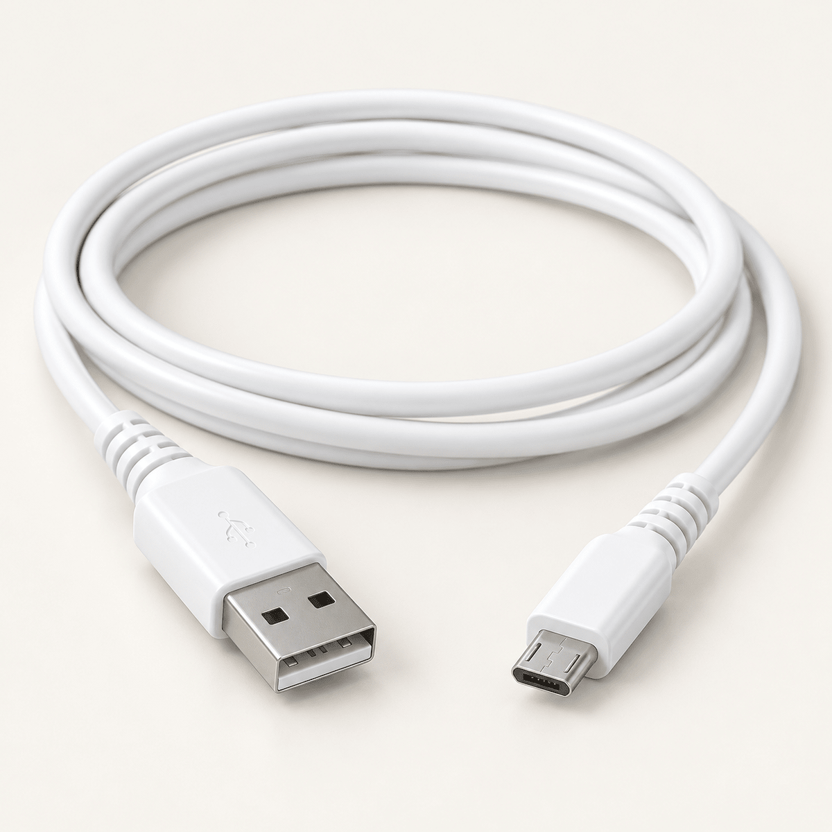 TREQA bijeli USB-A na Micro-USB kabal – 1 m ili 1,5 m – Bijeli TREQA Micro-USB kablovi – 1,5 m – slika 1