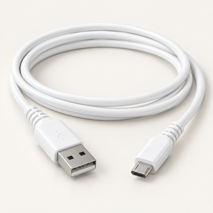 TREQA bijeli USB-A na Micro-USB kabal – 1 m ili 1,5 m – Bijeli TREQA Micro-USB kablovi – 1,5 m – slika 1