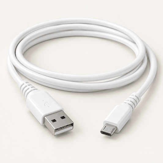 TREQA bijeli USB-A na Micro-USB kabal – 1 m ili 1,5 m – Bijeli TREQA Micro-USB kablovi – 1,5 m – slika 1
