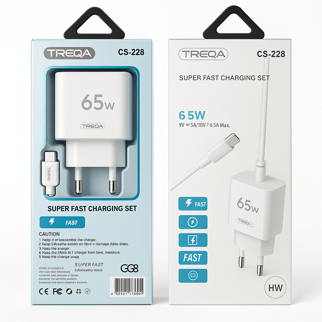 TREQA CS - 228 65W Super Brzi Punjač - SAMO KLIKNI