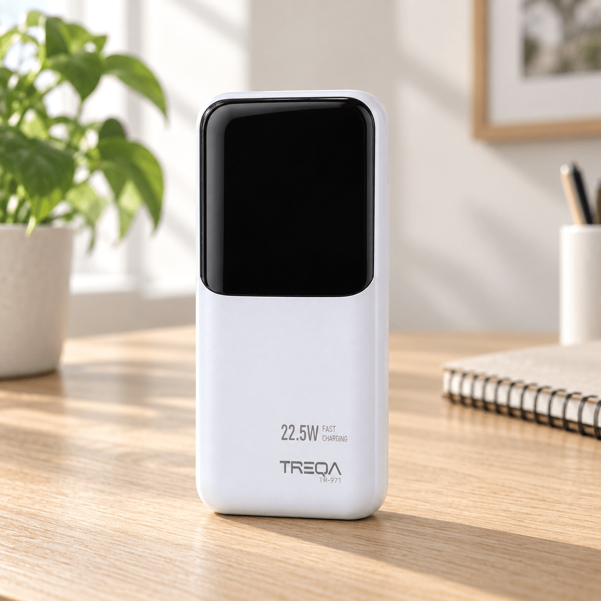 TREQA TR-971 bijeli power bank – deklarisano 10.000 mAh – Bijeli power bank TR971 – – slika 2