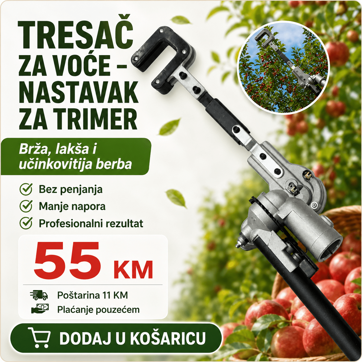 Tresač za Voće – Nastavak za Trimer – – – slika 6