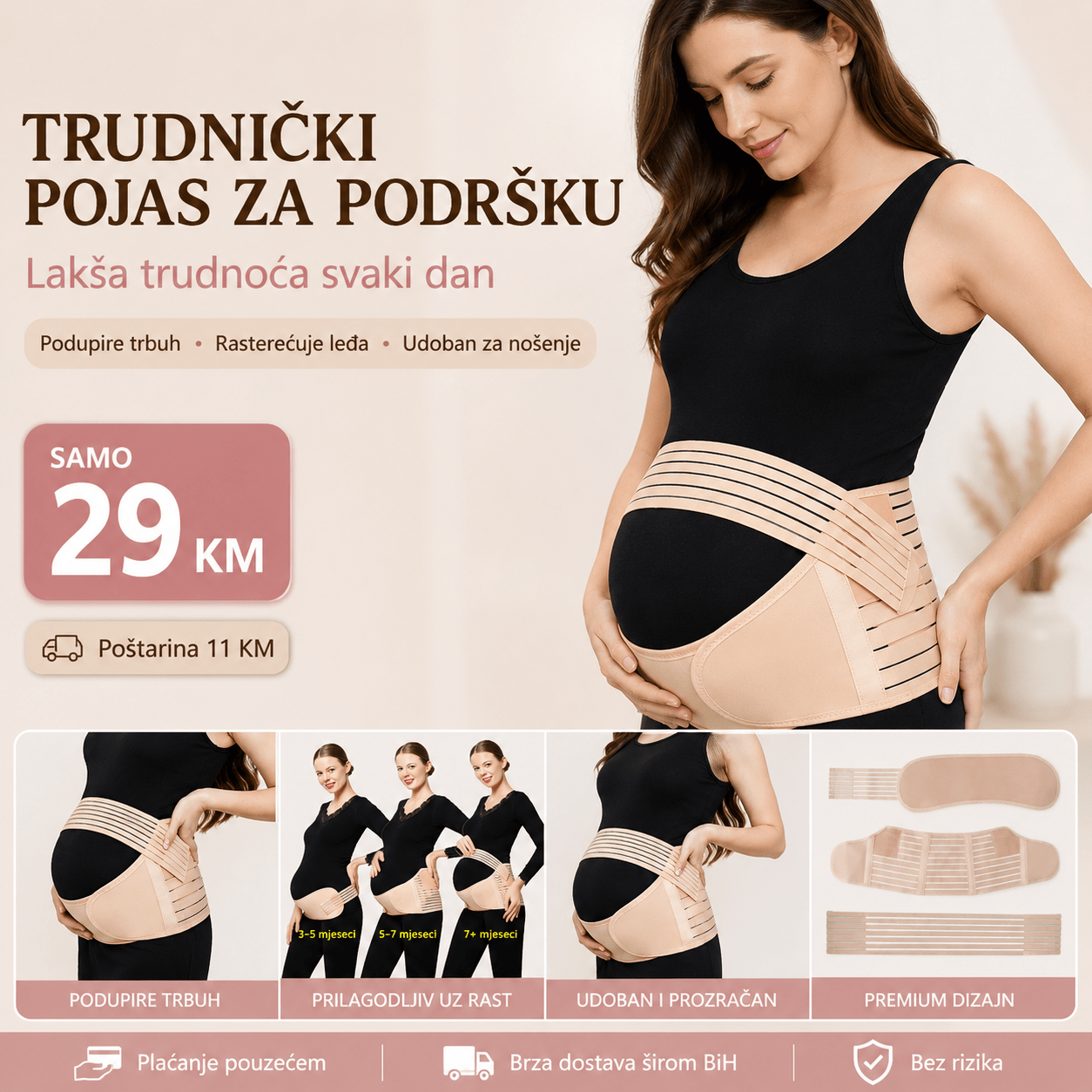 Trudnički Pojas za Podršku – – – slika 1
