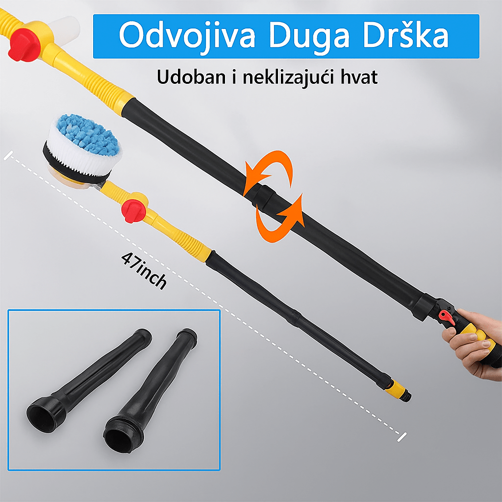Turbo 2u1 Četka i Pištolj za Pranje Auta - SAMO KLIKNI