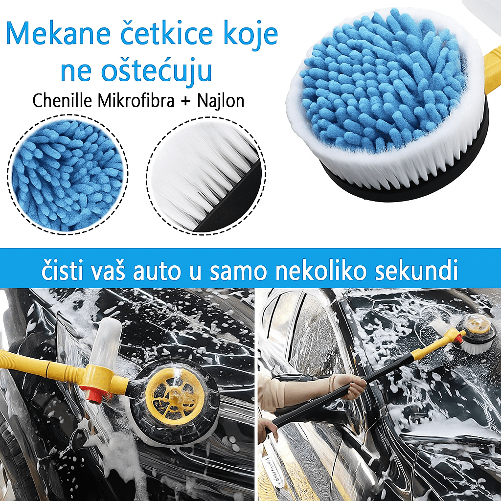 Turbo 2u1 Četka i Pištolj za Pranje Auta - SAMO KLIKNI
