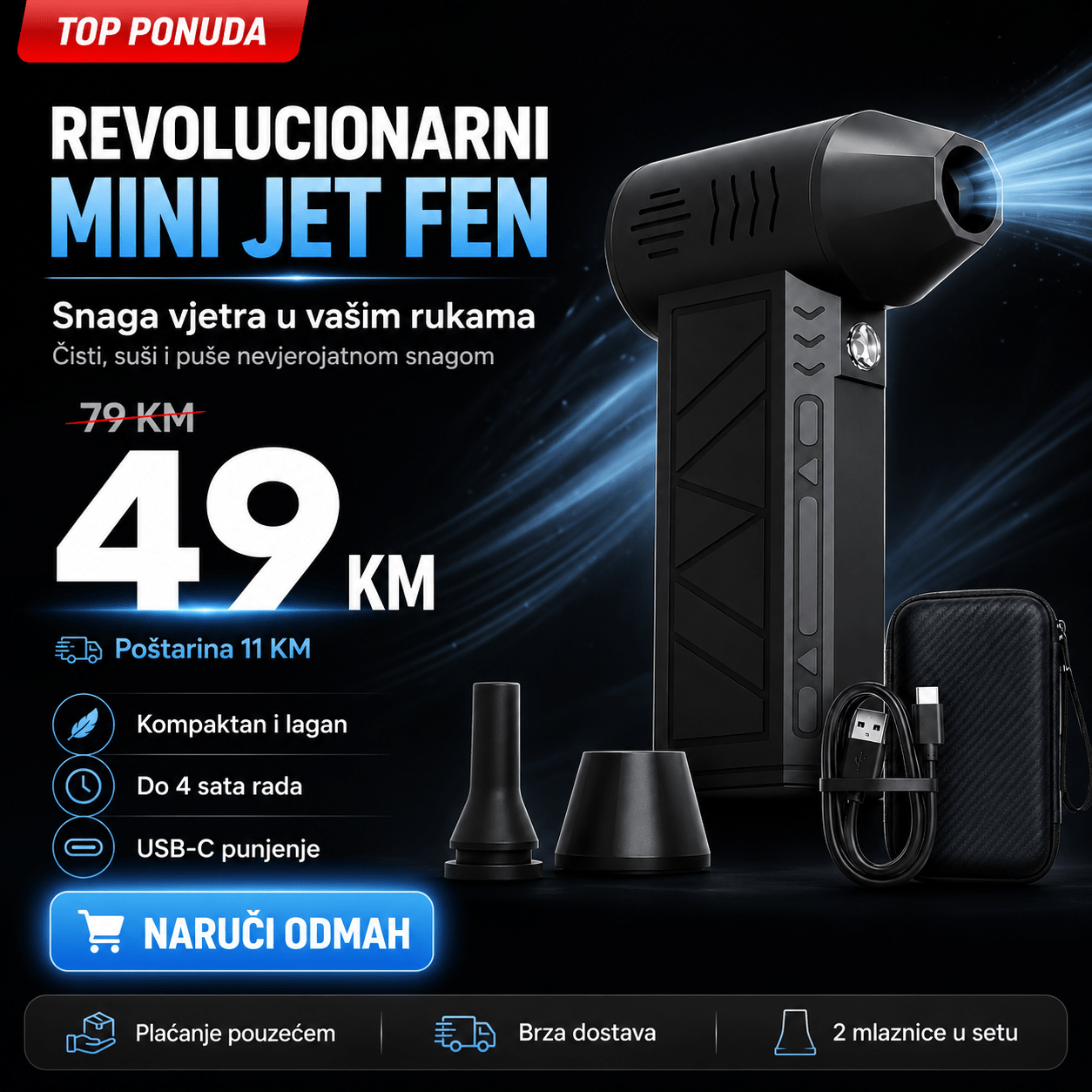 Turbo Mini Jet Fen – – – slika 3