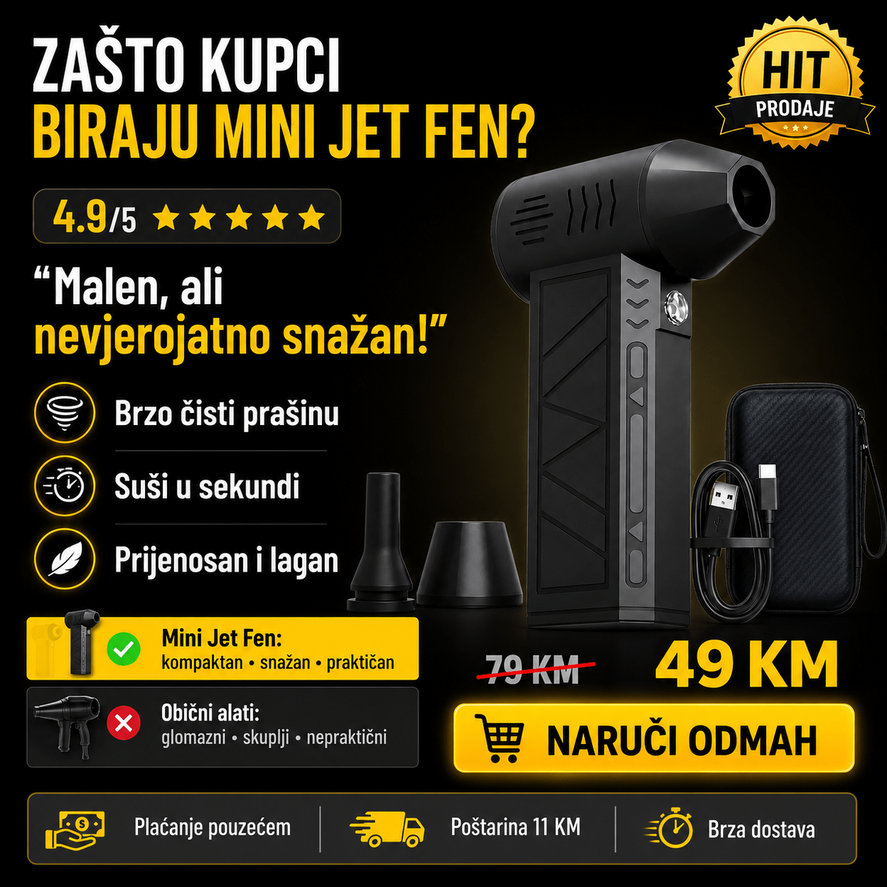Turbo Mini Jet Fen – – – slika 4