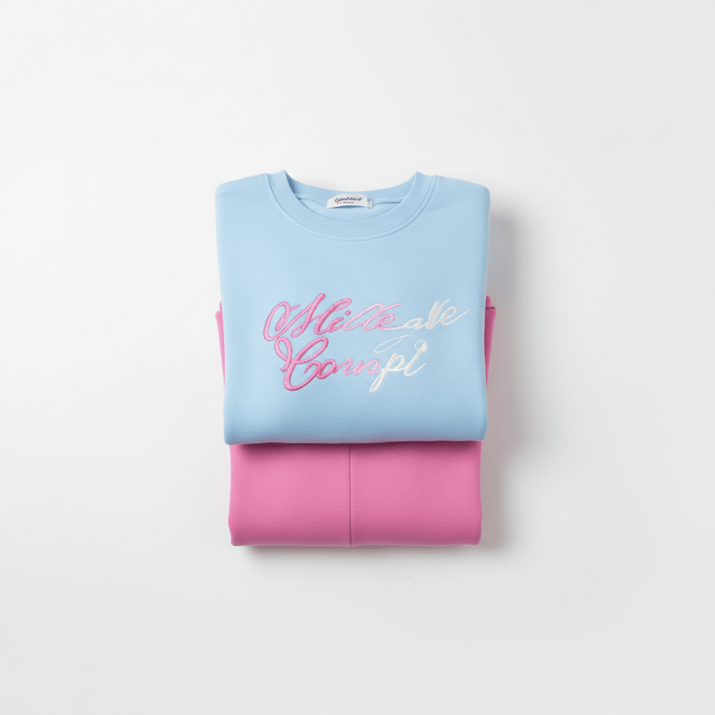 Udoban Dvobojni Trenerka Set – Ženske Trenerke – Univerzalna Svijetlo Plavo - Roza – slika 5