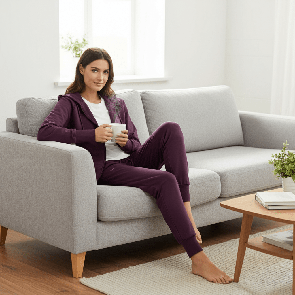 Udoban Komplet Trenirke s Kapuljačom i Donjim Dijelom – Trenirke – S – slika 3