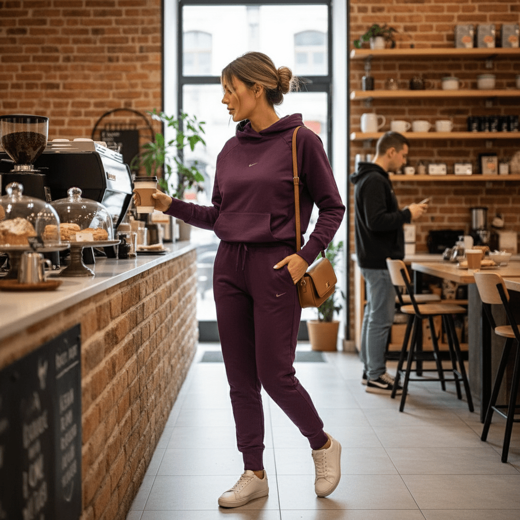 Udoban Komplet Trenirke s Kapuljačom i Donjim Dijelom – Trenirke – S – slika 5