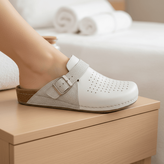 Udobne Ženske Papuče/Klompe – Ženska obuća – Bijela 37 – slika 1