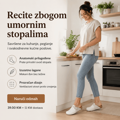 Udobne Ženske Papuče/Klompe – Ženska obuća – Bijela 37 – slika 4