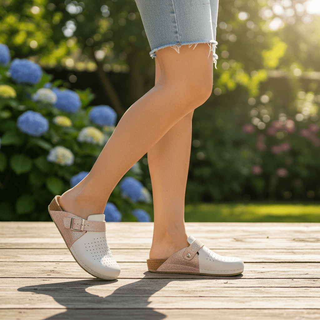 Udobne Ženske Papuče/Klompe – Ženska obuća – Bijela 37 – slika 4