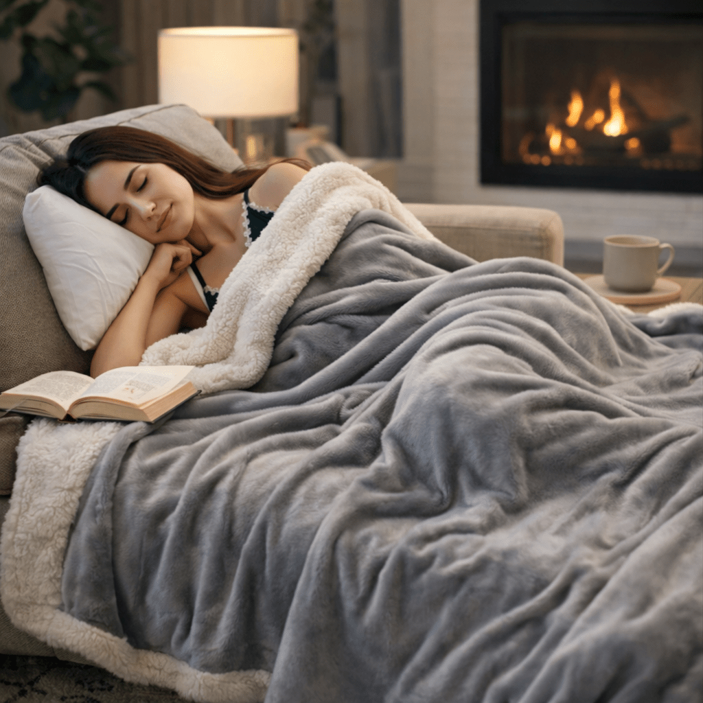 Ultra - mekana deka 180×200 cm – – Bijela – slika 6