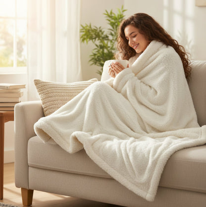 Ultra - mekana deka 180×200 cm – – Bijela – slika 3