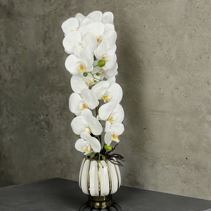 Umjetna Bijela Orhideja (70 cm) – – – slika 2