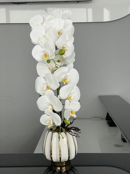 Umjetna Bijela Orhideja (70 cm) – – – slika 3