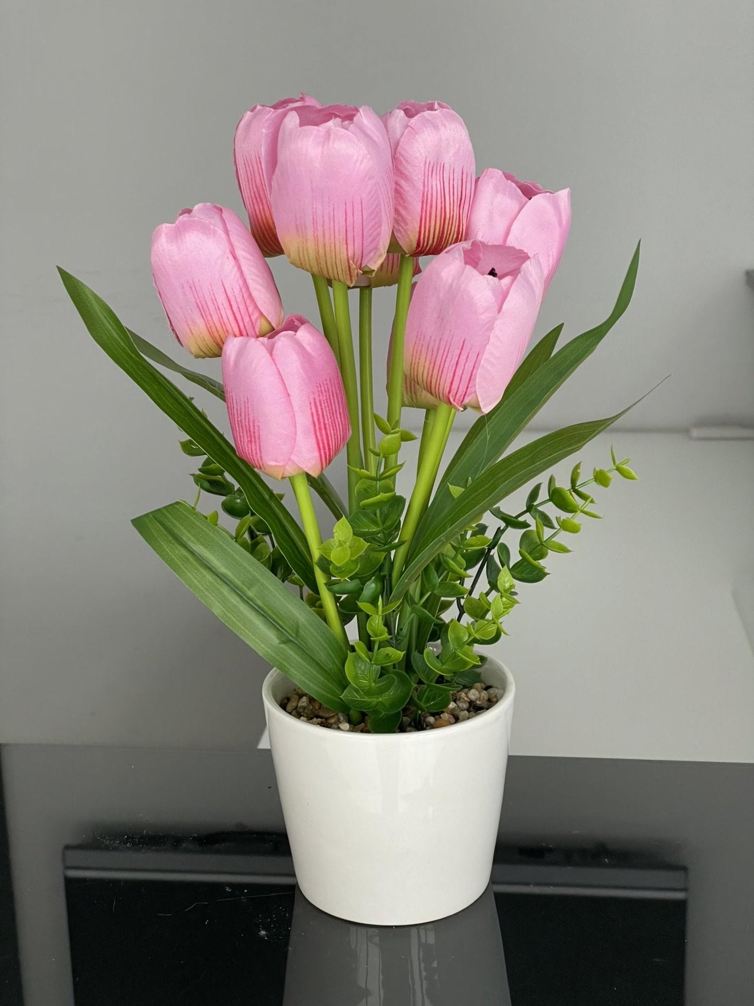 Umjetni Ružičasti Tulipani (34 cm) – – – slika 3