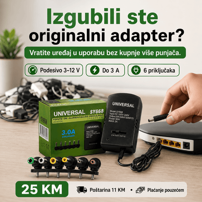 Univerzalni AC/DC Adapter i 6 Izmjenjivih Priključaka – Adapteri i napajanje – – slika 7